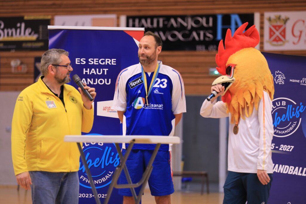 Bertrand Roiné et Paramascoq au Segré Handball